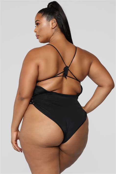 Santa Fe Swimsuit - Black | Black swimsuit, Fashion nova plus size ...