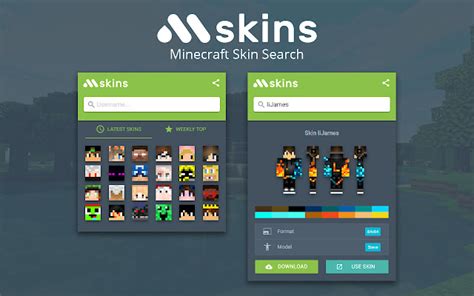 Minecraft Skins Search - Chrome Web Store