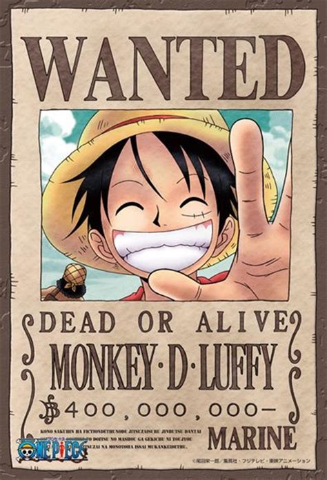 One Piece Wanted Poster Luffy