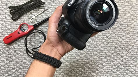 EASY DIY! How to make a camera wrist strap with PARACORD - YouTube