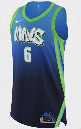 PHOTO Dallas Mavericks New Neon Green Blue City Jerseys