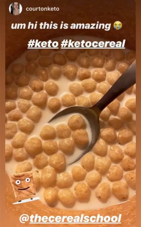 Keto Cereal | Keto cereal, Sugar free cereal, Low carb milk