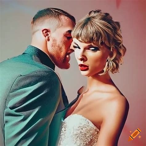 Taylor swift and travis kelce wedding on Craiyon