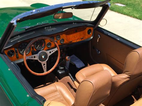 1972 Triumph TR6 British Racing Green New Tan interior Runs great and ...