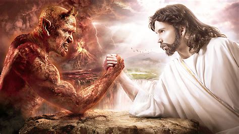 Jesus vs Satan Wallpaper - WallpaperSafari