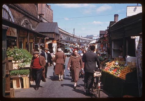 Shepherd's Bush: Shepherd's Bush Market in 1961 - colour pic!