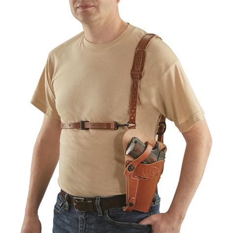 Military-Style Shoulder Holster, 1911A1 .45/ Beretta 92F 9mm, Right ...