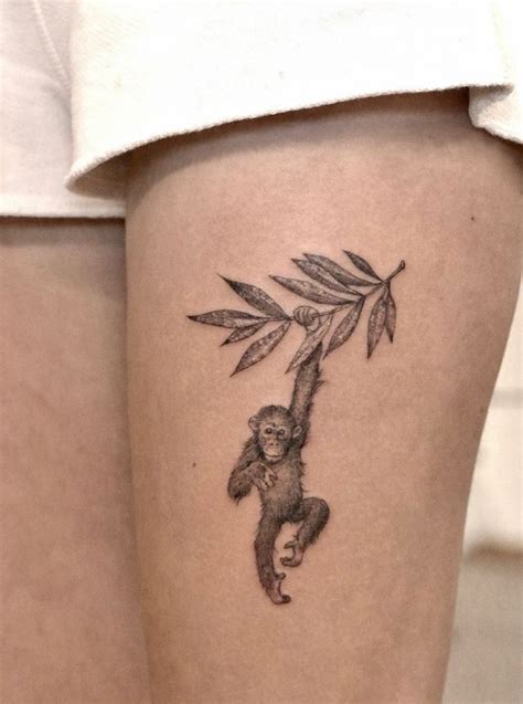 Monkey Tattoo | Monkey tattoos, Small tattoos, Tattoos for women