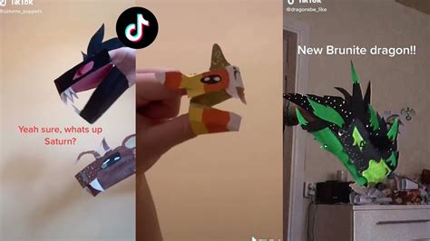 Dragon Puppet Crafts - Paper Dragon TikTok Compilation #108 - YouTube