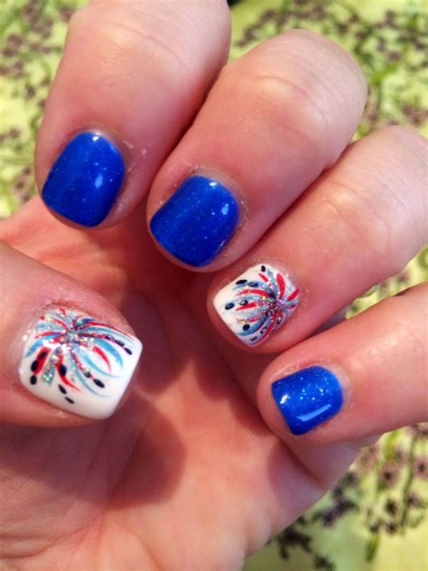 4Th Of July Shellac Nails - myindependenceday