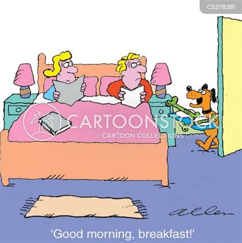 Breakfast In Bed Cartoons and Comics - funny pictures from CartoonStock