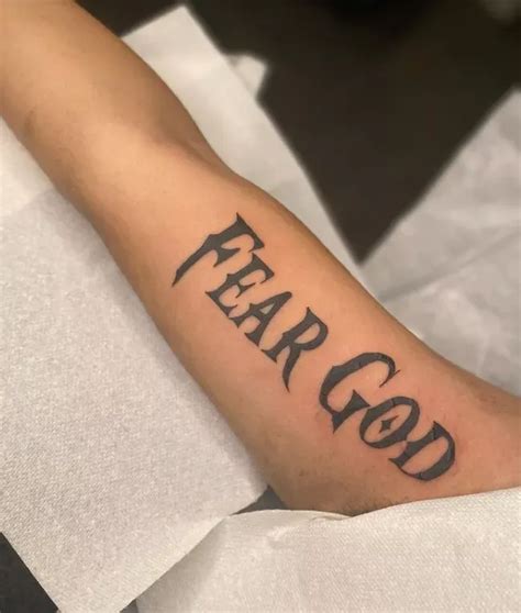 47 Unique Fear God Tattoo Ideas That Are Spiritual in 2022 | Tattoos ...