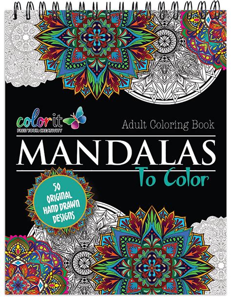 Mandala Coloring Book For Adults With Thick Artist Quality Paper ...