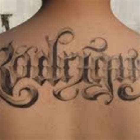 Old English Alphabet Tattoos