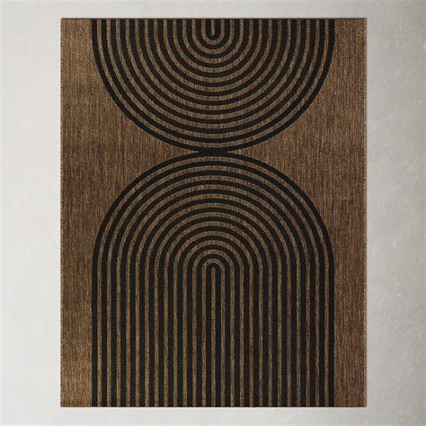 Sophia Black/Brown Indoor/Outdoor Rug & Reviews | AllModern