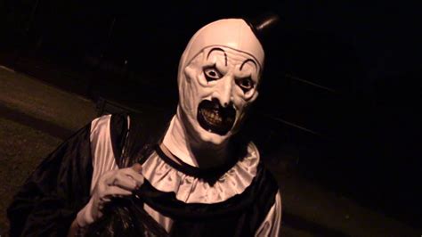 Terrifier (2016) Art the Clown Costume Test - YouTube