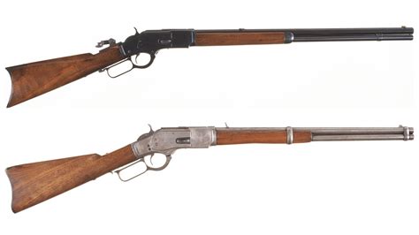 Two Antique Winchester Model 1873 Lever Action Long Guns | Rock Island ...