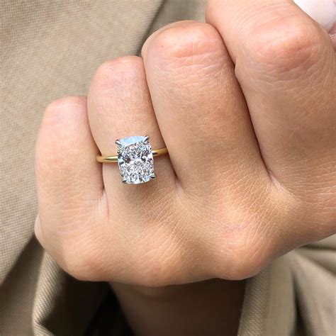 3 carat Elongated Cushion Cut Diamond Ring – Ascot Diamonds