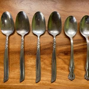 Mixed Silver Plate Flatware, 6 Place Settings, Traditional , 2 Patterns ...