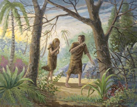 Adam And Eve In The Garden Of Eden Painting at PaintingValley.com ...