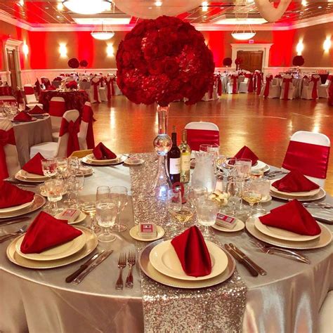 Seaport Inn Events on Instagram: "Queen of Hearts Red Rose Centerpieces ...