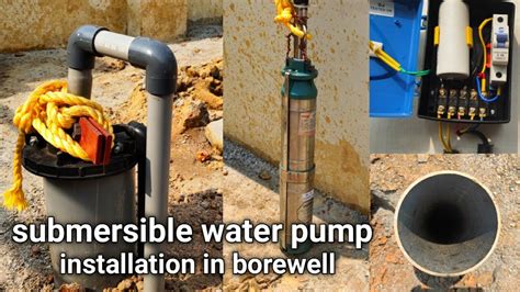 How to install submersible water pump in borewell | #submersible ...