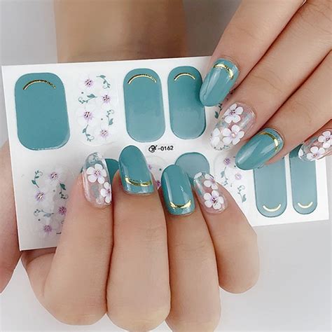 Nail Sticker Full Classic Nail Polish Stickers Manicure Nail Art ...