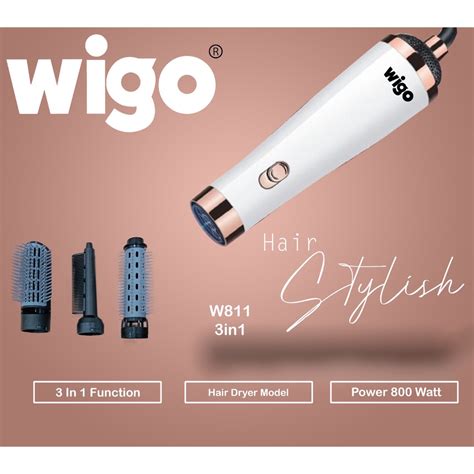 Jual Wigo Hair Dryer W 811 3 in 1 - 800 watt Indonesia|Shopee Indonesia