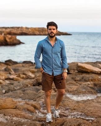 Brown Shorts Summer Outfits For Men In Their 30s (77 ideas & outfits ...