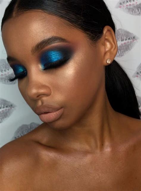 Blue Eyeshadow | Woc makeup, Eye makeup, Eye makeup tutorial