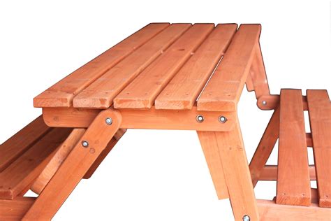 Folding Wood Picnic Table Bench - Image to u