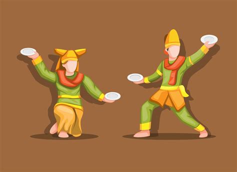 Tarian Piring aka Plate Dance is traditional dance from The Minangkabau ...