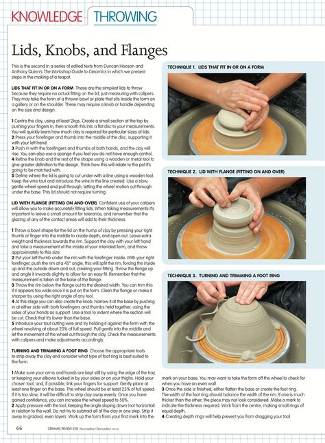 Ceramic Review - November/ December 2012 | Pottery lessons, Pottery ...