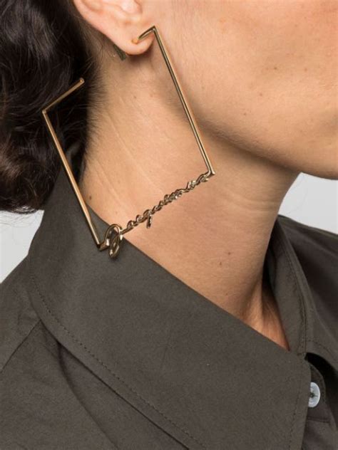 Jacquemus Asymmetric Signature Logo Earrings - Farfetch