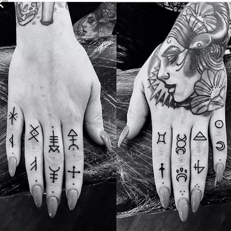 30 Wonderfully Witchy Tattoos | Hand and finger tattoos, Wiccan tattoos ...