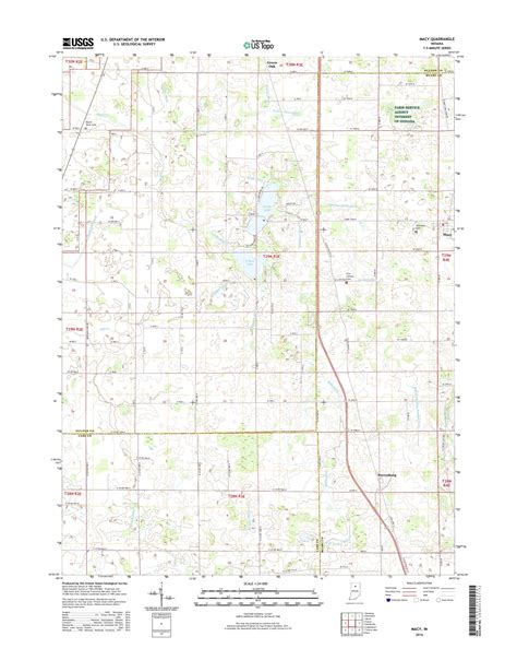 MyTopo Macy, Indiana USGS Quad Topo Map