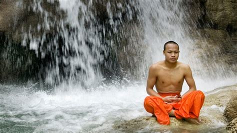 Asshole Monk Hogging Meditation Spot Under Waterfall For Whole Hour Now