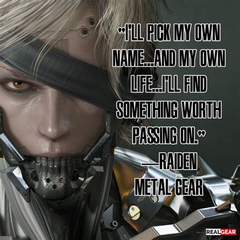 #metalgear #raiden #videogamequotes #realgear #gamer #gamingcommunity ...