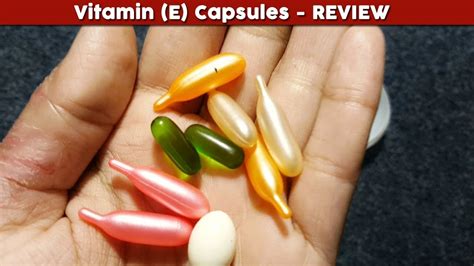 Effects Of Vitamin E Capsules On Skin