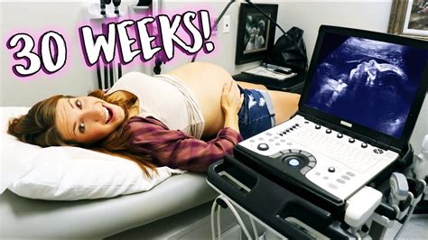 30 Weeks Pregnancy Ultrasound! - Baby Is Almost Here! - YouTube