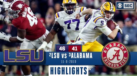 LSU vs. Alabama Highlights | Tigers take down Tide in INSTANT CLASSIC ...