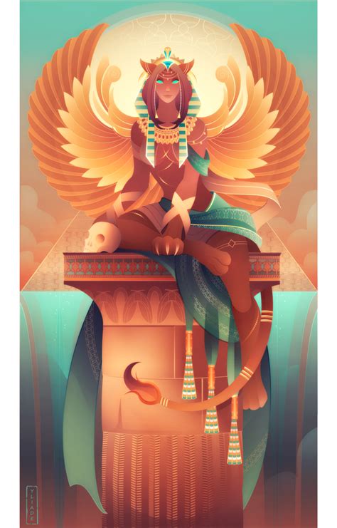 Sphinx ~ Egyptian Gods by Yliade on DeviantArt | Greek mythology art ...