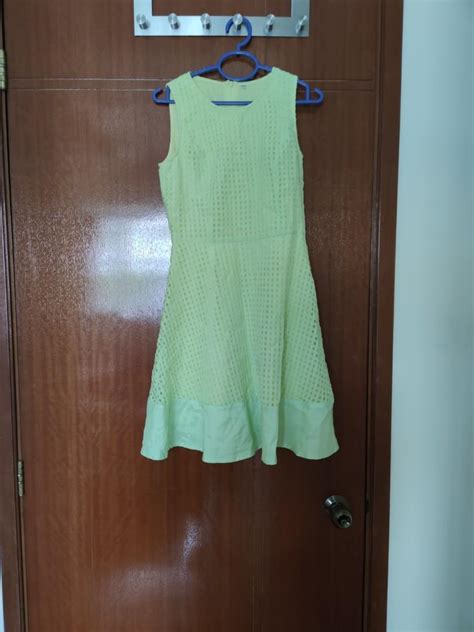 Lime Green Dress, Women's Fashion, Tops, Sleeveless on Carousell