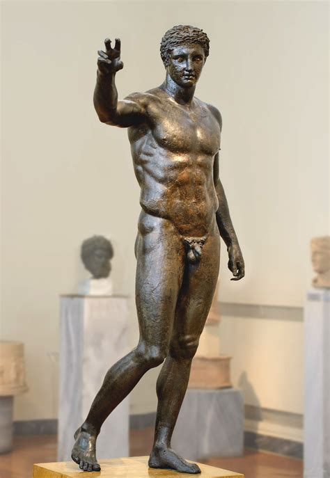 Ancient Bronze Statue: Antikythera Ephebe