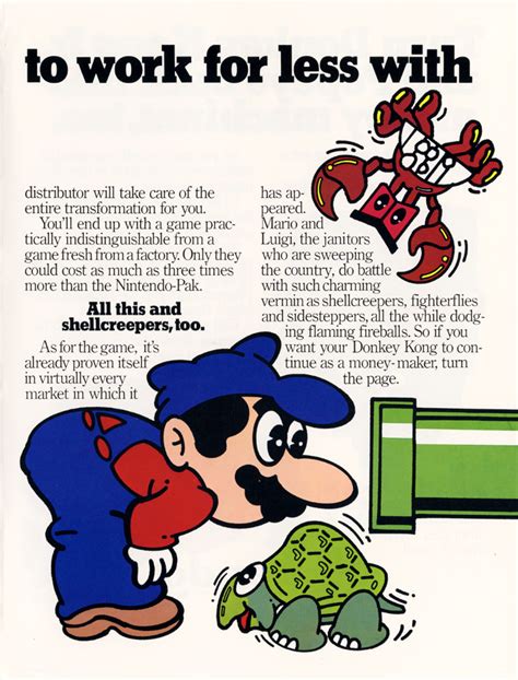 The Arcade Flyer Archive - Video Game Flyers: Mario Bros., Nintendo