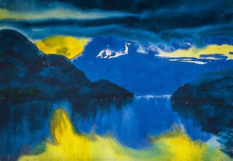 ALONGTIMEALONE | Emil nolde, Collage landscape, Painting