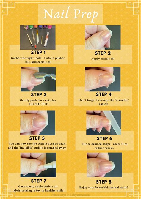 Natural nail prep | Nail tutorials, Basic nails, Powder nails