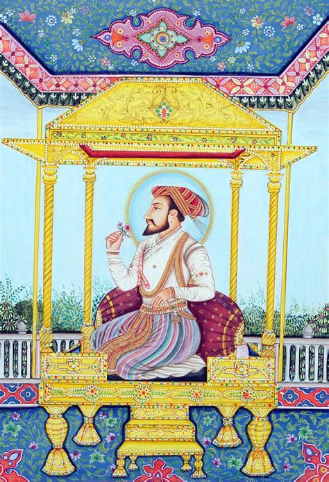 Shah Jahan Miniature Art, Miniature Painting, Muhammad Shah, Mughal ...