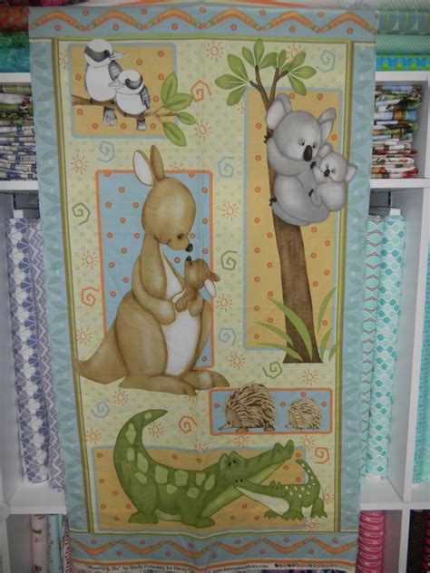 Panel#10 - Cotton - Kangaroo/koala - Baby