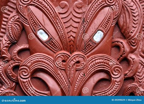 Traditional Maori Carving, New Zealand Editorial Stock Image - Image of ...